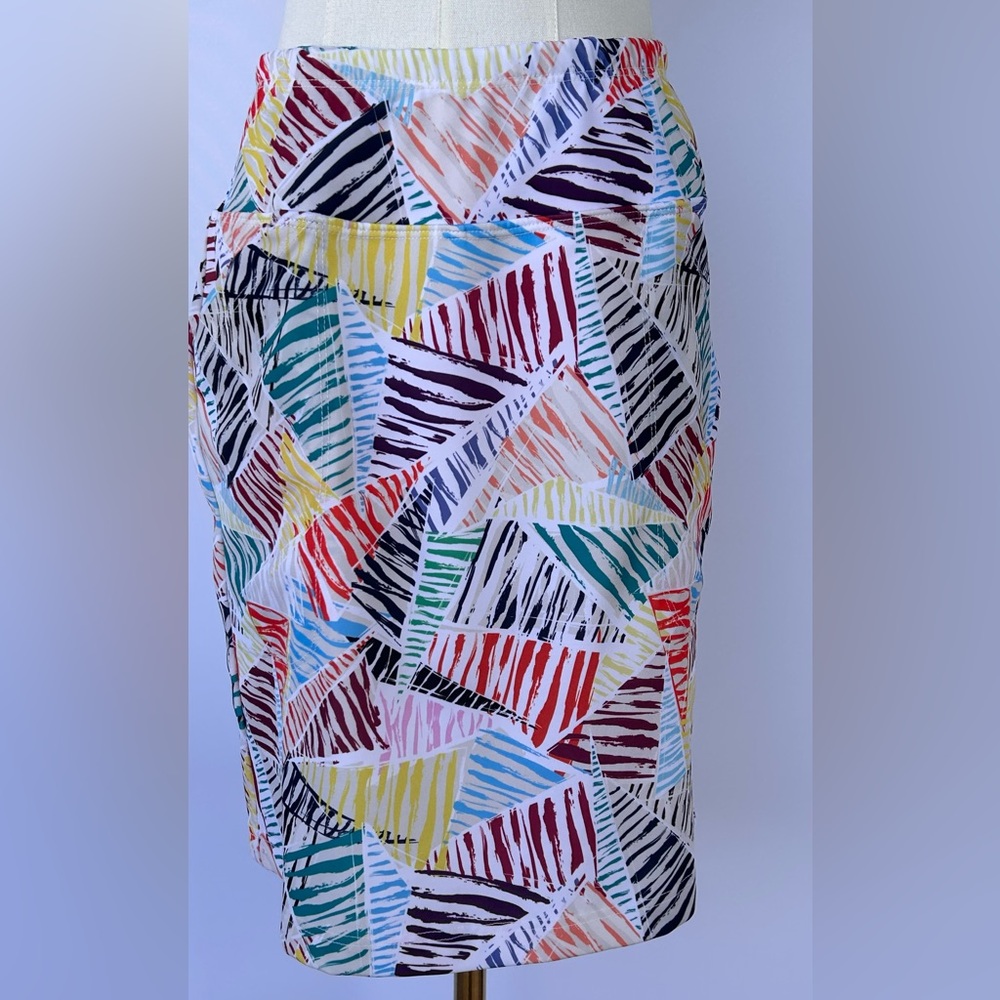 B-Skinz Women’s Golf/Tennis Skorts Stretch Abstract Geometric Print Size Small